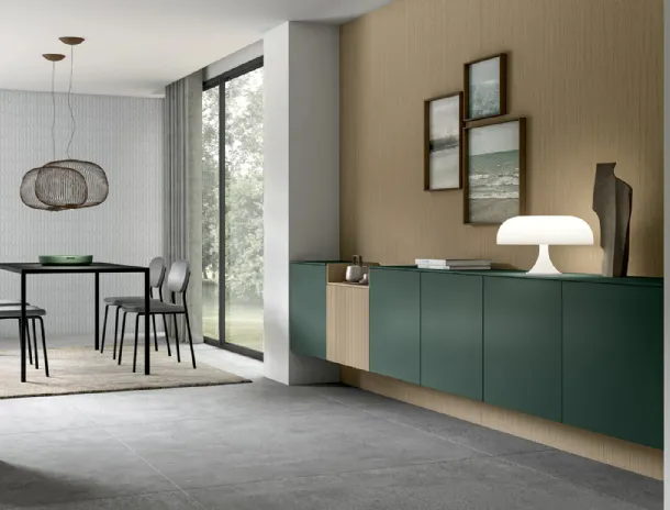 Mobile sospeso Box 18 Grigio Lucido di Novamobili