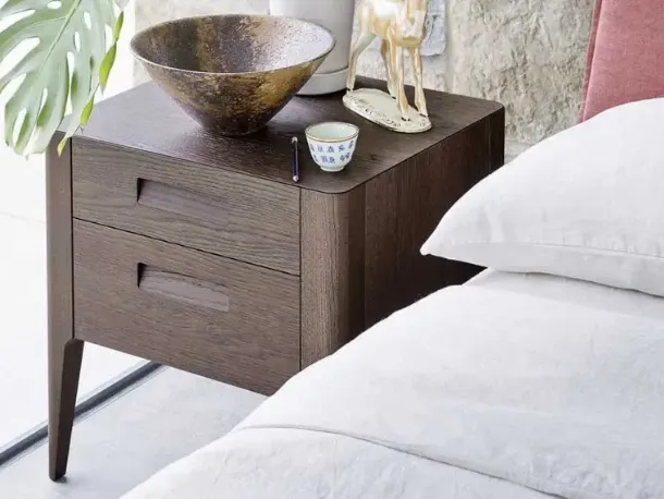 Comodino in legno Giotto di Novamobili