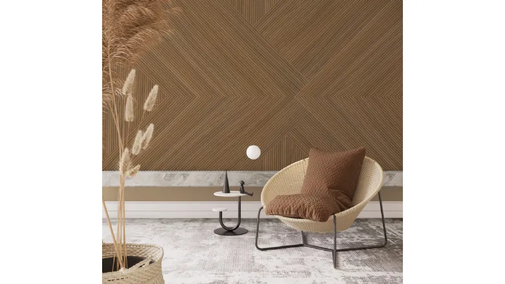 Boiserie in tecnopolimeri Moove Urban Teak di Déco