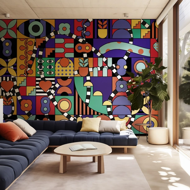 Carta da parati BauAhhh! di Spaghetti Wall