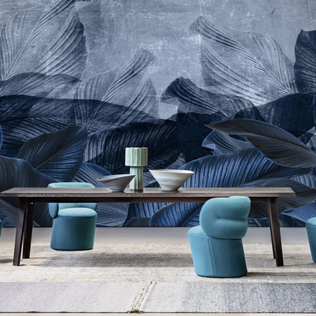 Carta da parati Blue Deep di Spaghetti Wall
