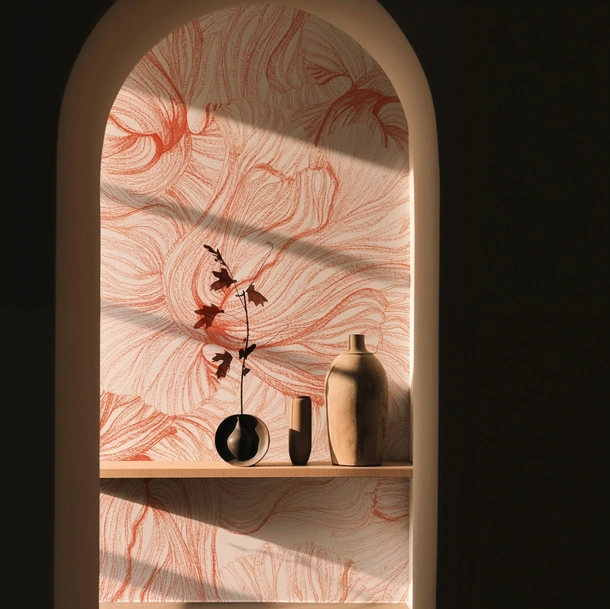 Carta da parati Dancing Together di Spaghetti Wall