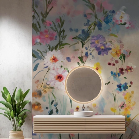 Carta da parati Flowering di Spaghetti Wall