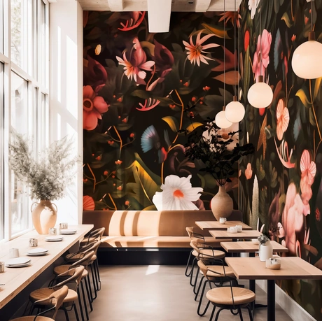 Carta da parati Secret Garden di Spaghetti Wall