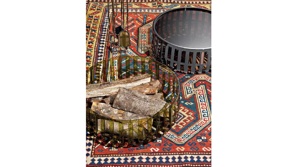 Tavolino contenitore di design in policarbonato Panier di Kartell