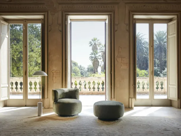 Pouf K-Waiting in tessuto di Kartell