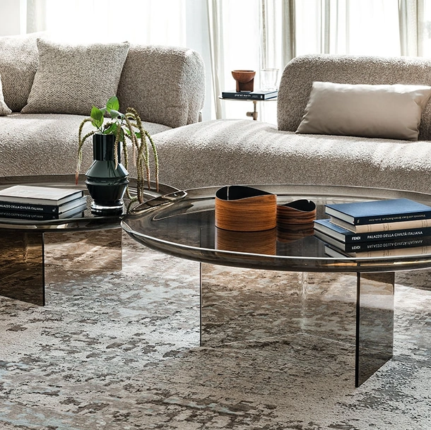 Tavolino Standard realizzato in vetro di Cattelan Italia