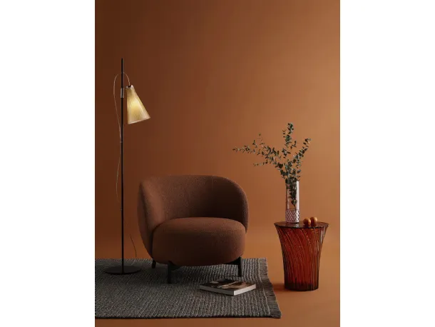 Lampada da terra K-Lux in acciaio con diffusore in plexiglas di Kartell