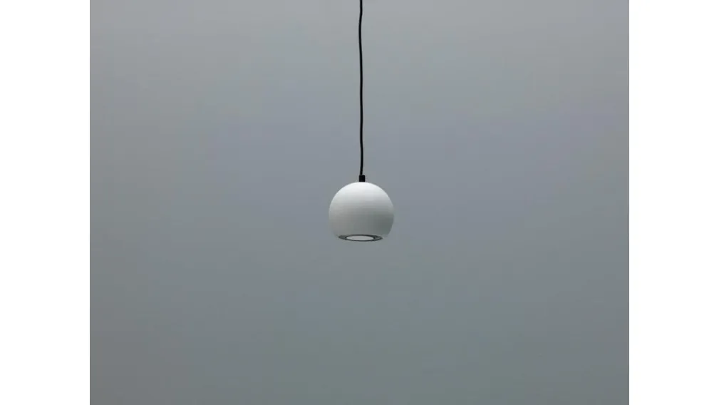 Lampada a sospensione Tenis in metallo verniciato Bianco di Stones