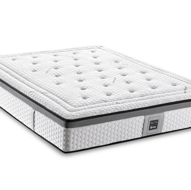 Materasso Sinfonia-Bi-Comfort a molle insacchettate e memory di Morfeus