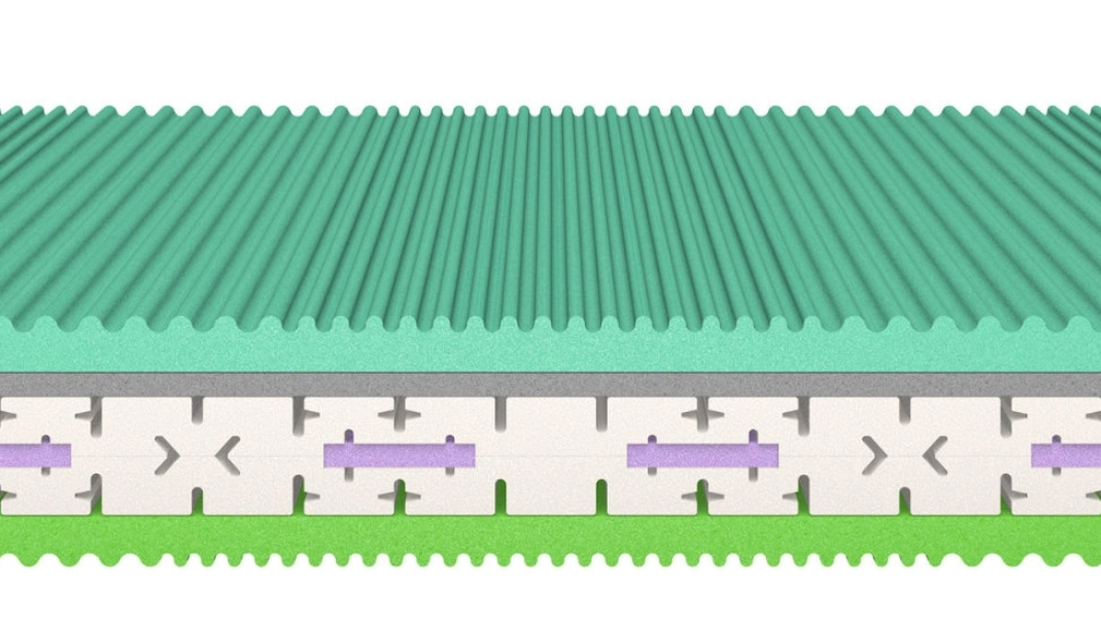Materasso matrimoniale in ecomemory ad altissimo spessore e lattice Windy di Morfeus