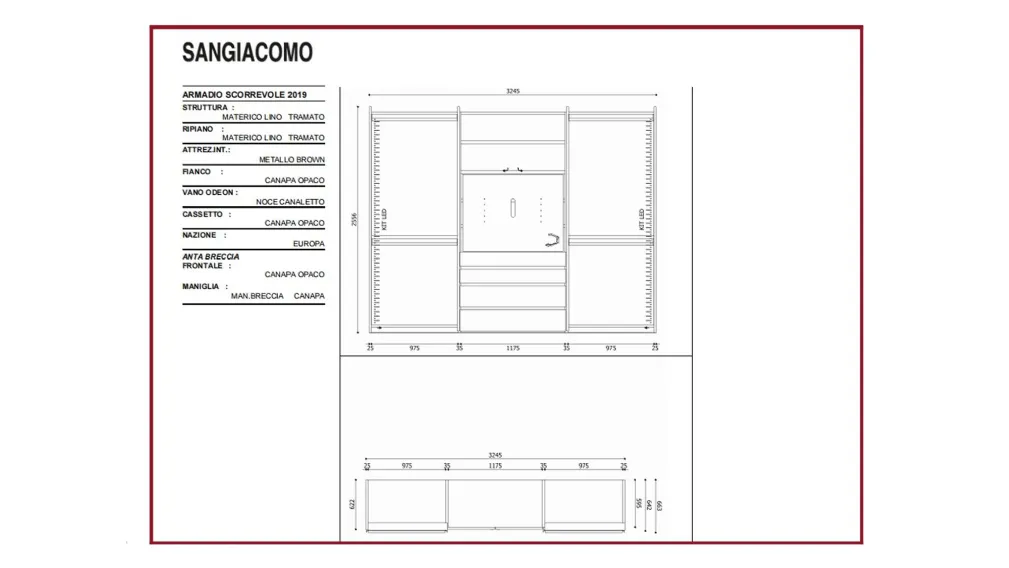 armadio ODEON BRECCIA sangiacomo mobili arredamento ouytlket mnobili design occasion i san gioorgio ionico casarredo caiazzo taranto black friday saldi estivi saldi invernali