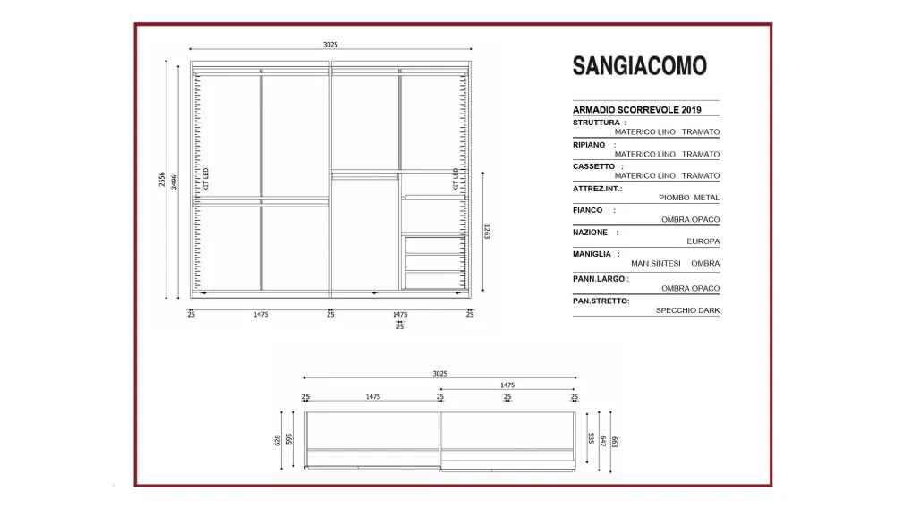 armadio con ante scorrevoli modello sintesi sangiacomo casarredo caiazzo saldi estivi san giorgio ionico saldi invernali taranto black friday outlet arredamento mobili design occasioni ikea bari