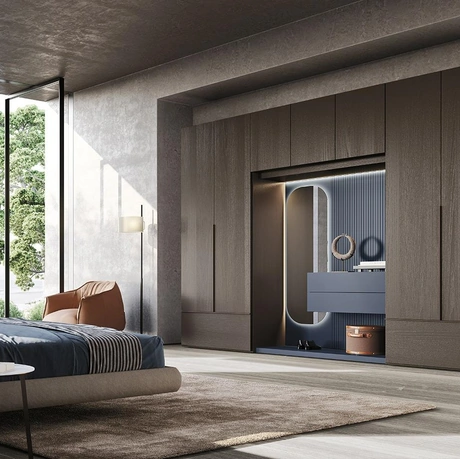 Armadio in legno con ante battenti Comp N26 di Mobilgam