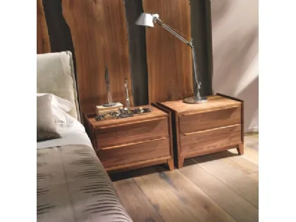 Comodino Leonardo L100 in legno massello di Arte Brotto