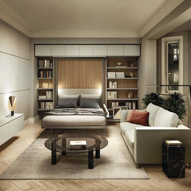 Letto a scomparsa LGM 2-0 Book Table di Clei
