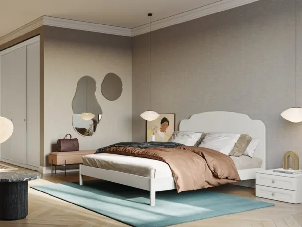 Letto con testiera Arcadia Aida di Colombini Casa