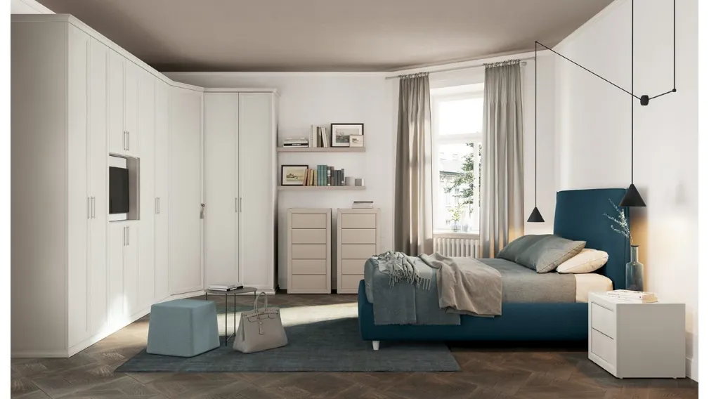 Letto in tessuto imbottito Arcadia Norma di Colombini Casa