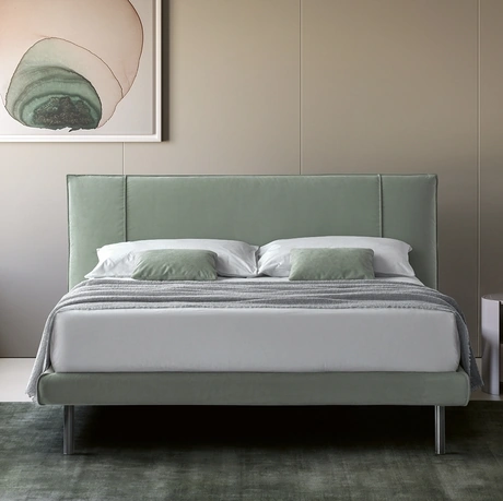 Letto Armonia in tessuto imbottito di San Lorenzo