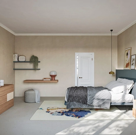 Letto in tessuto Unique di Colombini Casa