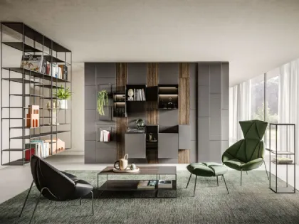 Libreria sospesa Levia Air di Ronda Design