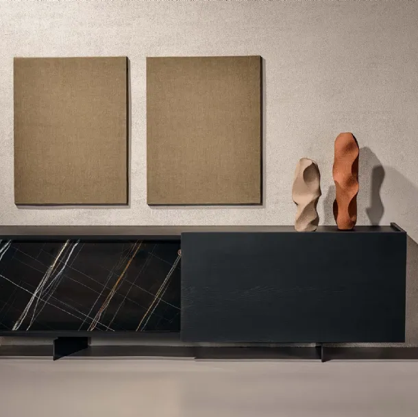Madia Duefacce in ceramica e legno di Nature Design