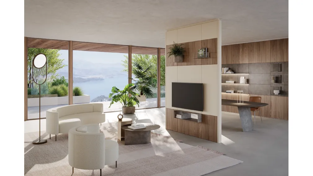Parete Attrezzata Caddy Stand App in legno e metallo di Ronda Design