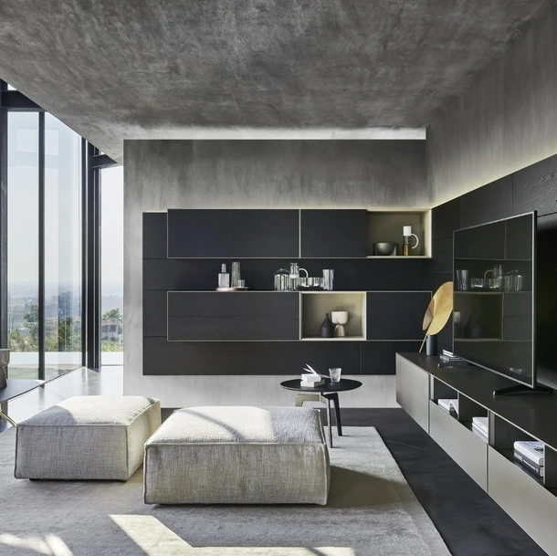 Parete Attrezzata Domino Boiserie 06 di Sangiacomo