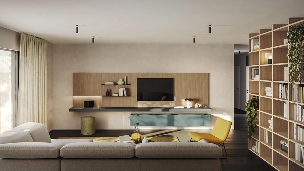 Parete Attrezzata Golf Contract A01 di Colombini Casa