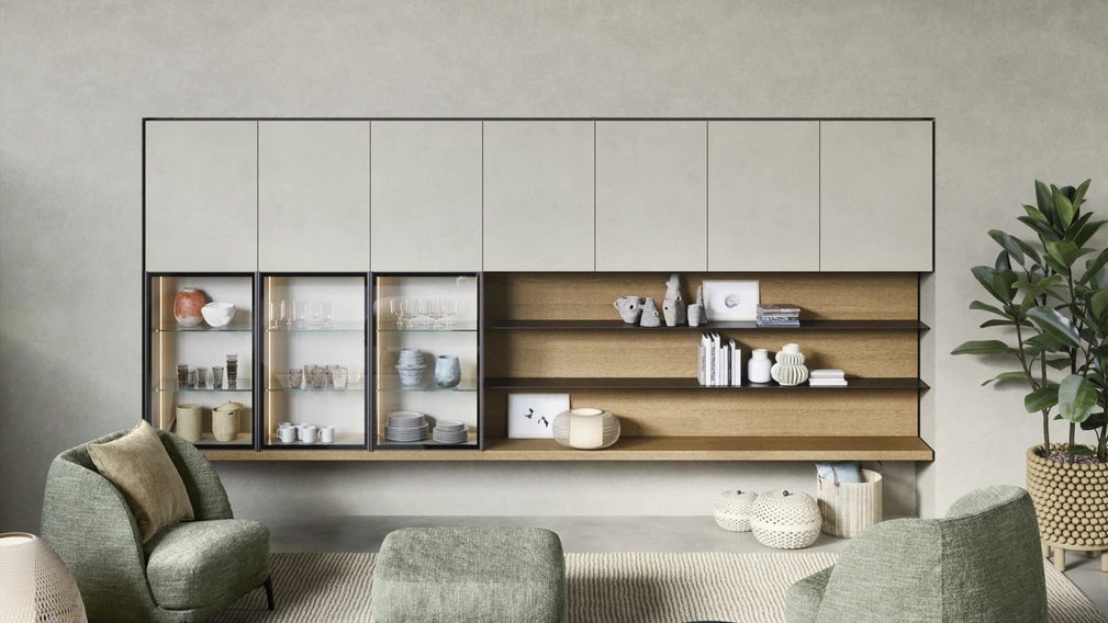 Parete Attrezzata Mensole e piani a muro di Novamobili