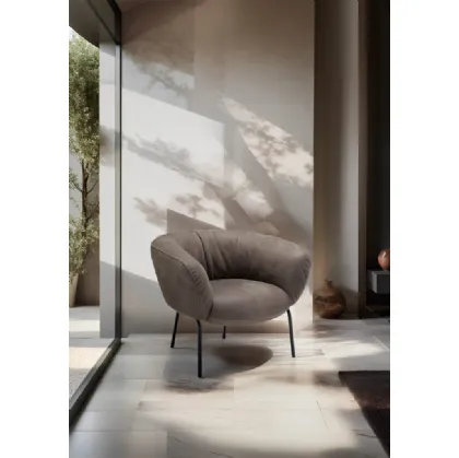 Poltroncina in pelle  Jill di Franco Ferri