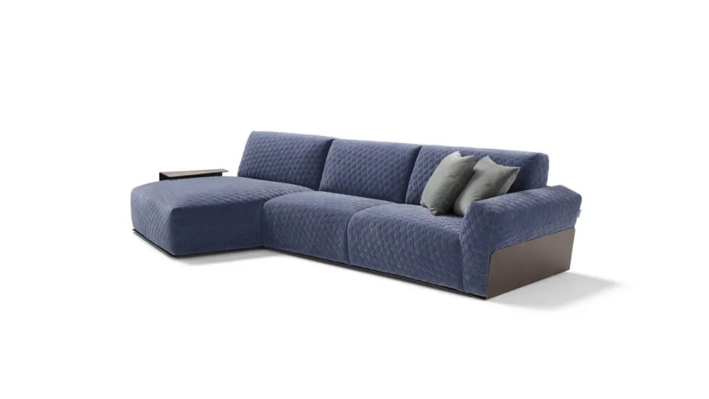 Divano letto con penisola Bubble Diamond di Dienne Salotti