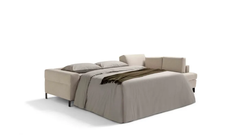 Divano letto con penisola Life di Dienne Salotti