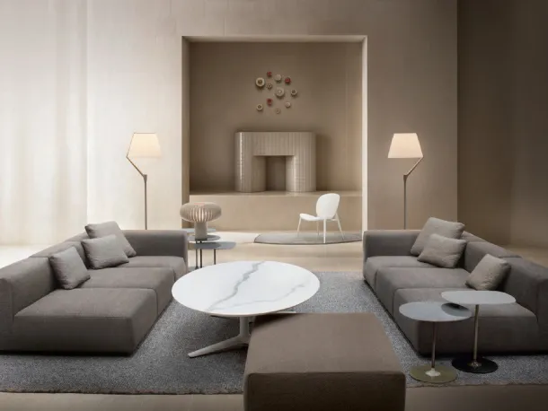 Divano lineare Plastics di Kartell