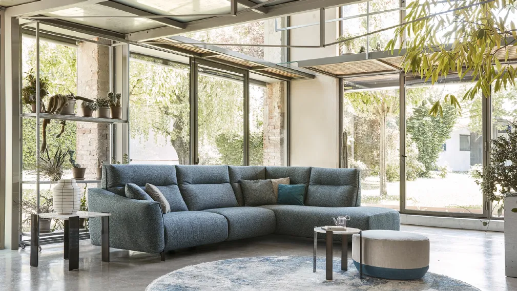 Divano ad angolo Madrid di Rosini Divani