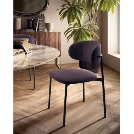 Sedia in nappa Cleo de Di Lazzaro