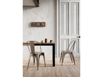 Sedia Seven in metallo verniciato di Arredo3