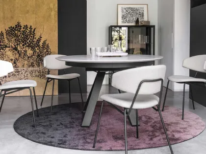 Sedia in tessuto con struttura in metallo Sophia di Calligaris