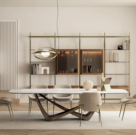 Tavolo Bach in SuperMarmo di Bontempi