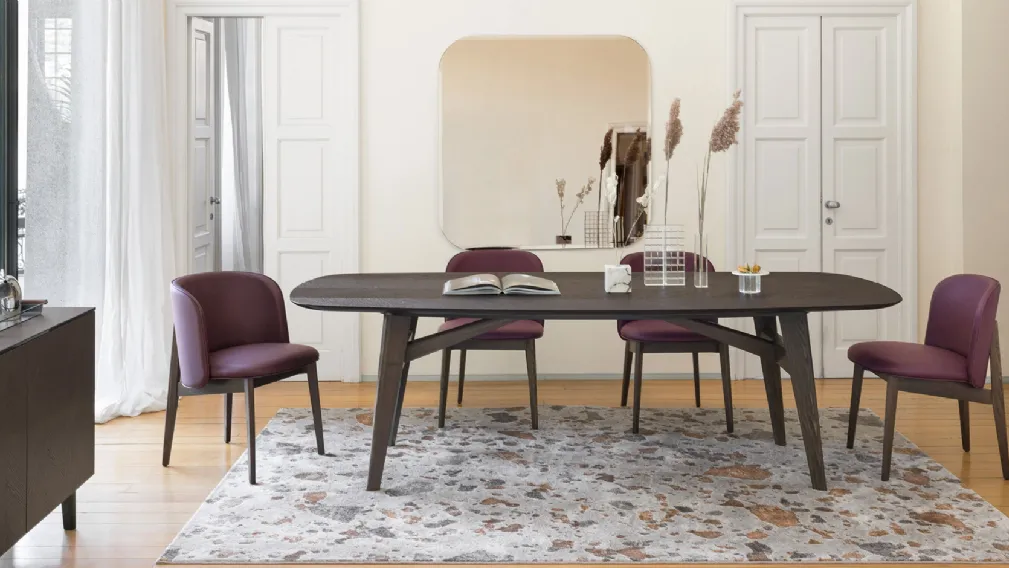 Tavolo ellittico Abrey di Calligaris