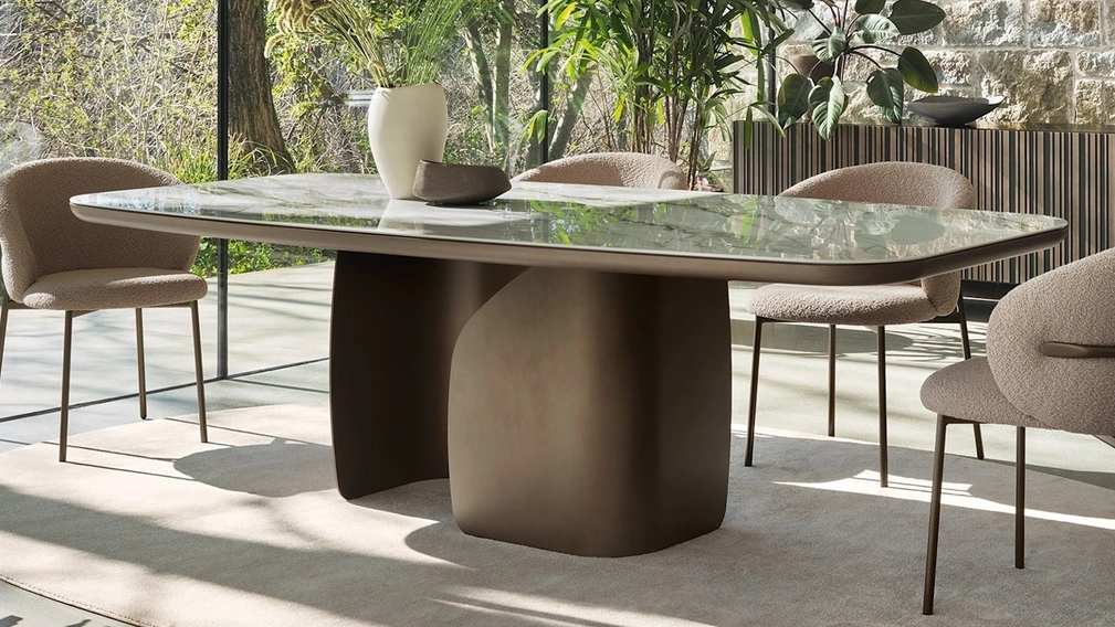 Tavolo in ceramica Twins di Calligaris