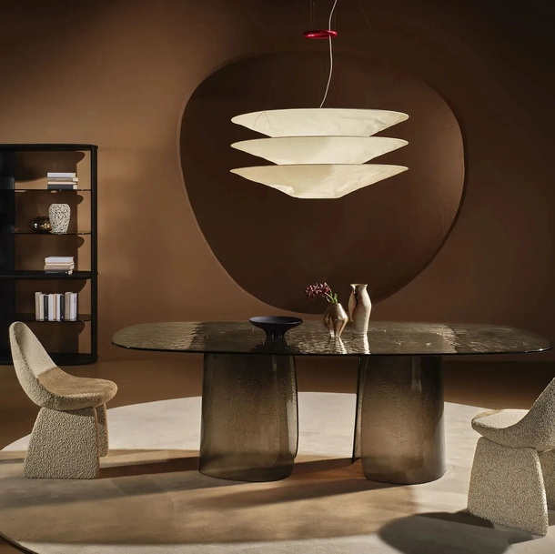 Tavolo in vetro Cinnamon di Nature Design