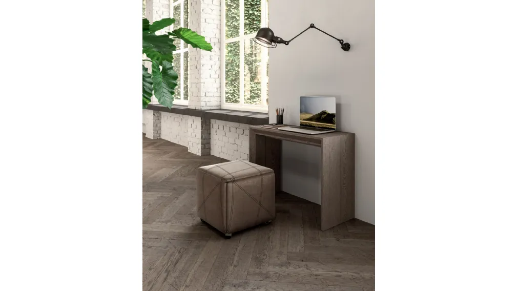 Consolle allungabile in Rovere dotata di 5 prolunghe esterne Golia di Ozzio