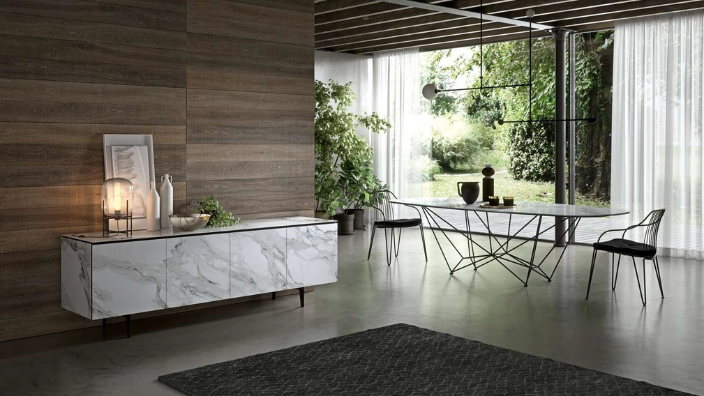 Tavolo Fil8 Fisso in Ceramica di Ozzio