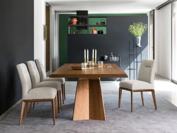 Tavolo rettangolare Icaro in rovere di Calligaris