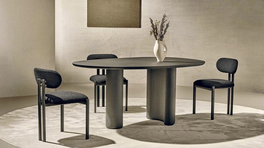 Tavolo Lymph in materico Nero di Nature Design