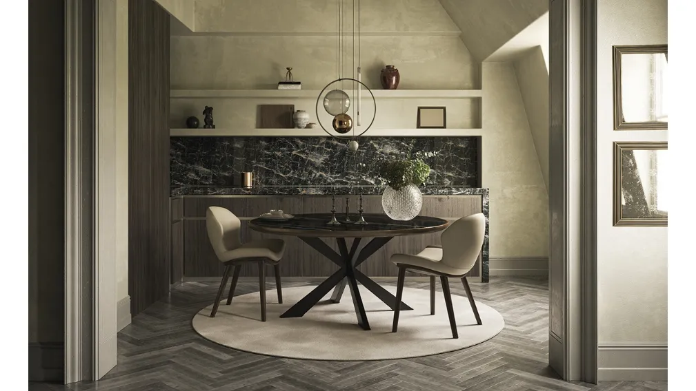 Tavolo Spider Keramik Premium Round di Cattelan Italia