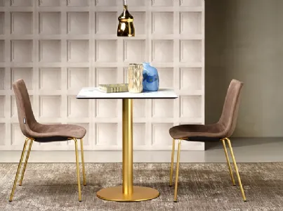 Tavolo Tiffany Tonda in metallo di Scab Design