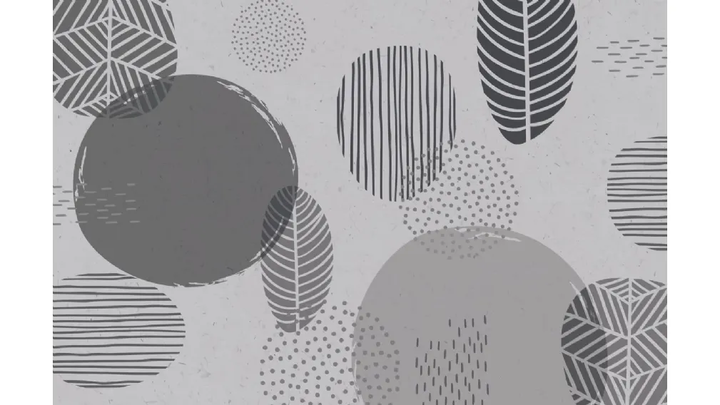 WALLPAPER TRIBAL LEAF PATTERN