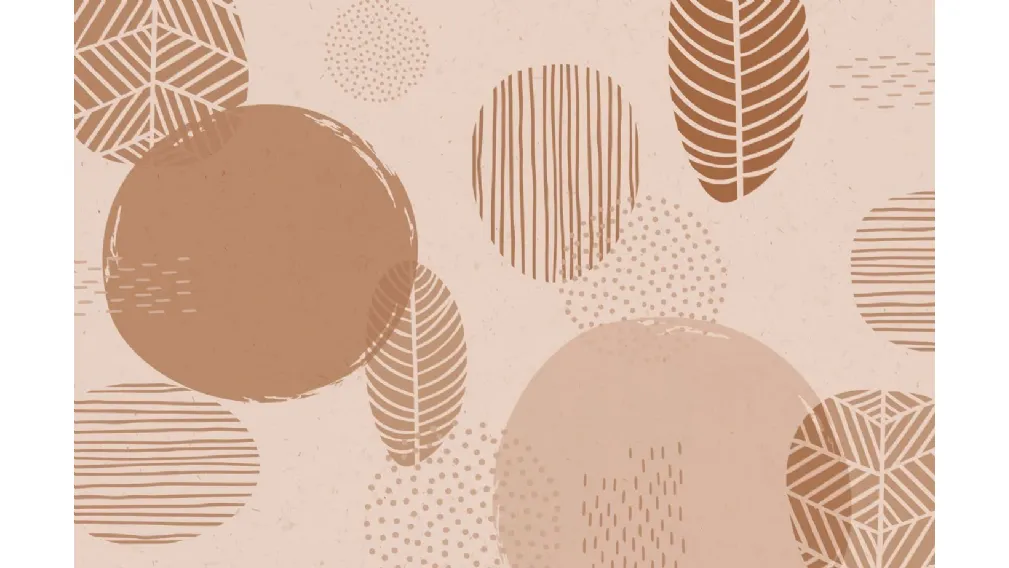 WALLPAPER TRIBAL LEAF PATTERN